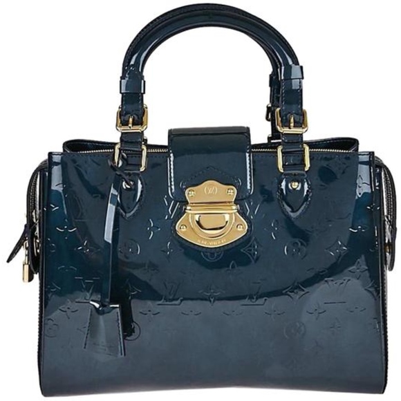 Louis Vuitton Blue Infini Monogram Vernis Melrose Avenue Bag  Louis Vuitton Melrose Avenue Monogram Vernis Blue